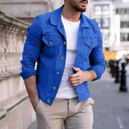 Mens Casual Dual Pocket Jacket