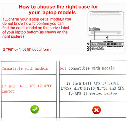 Protective Cover Case for17"Dell 17 9700/XPS 17 9710/XPS 17 9720/XPS