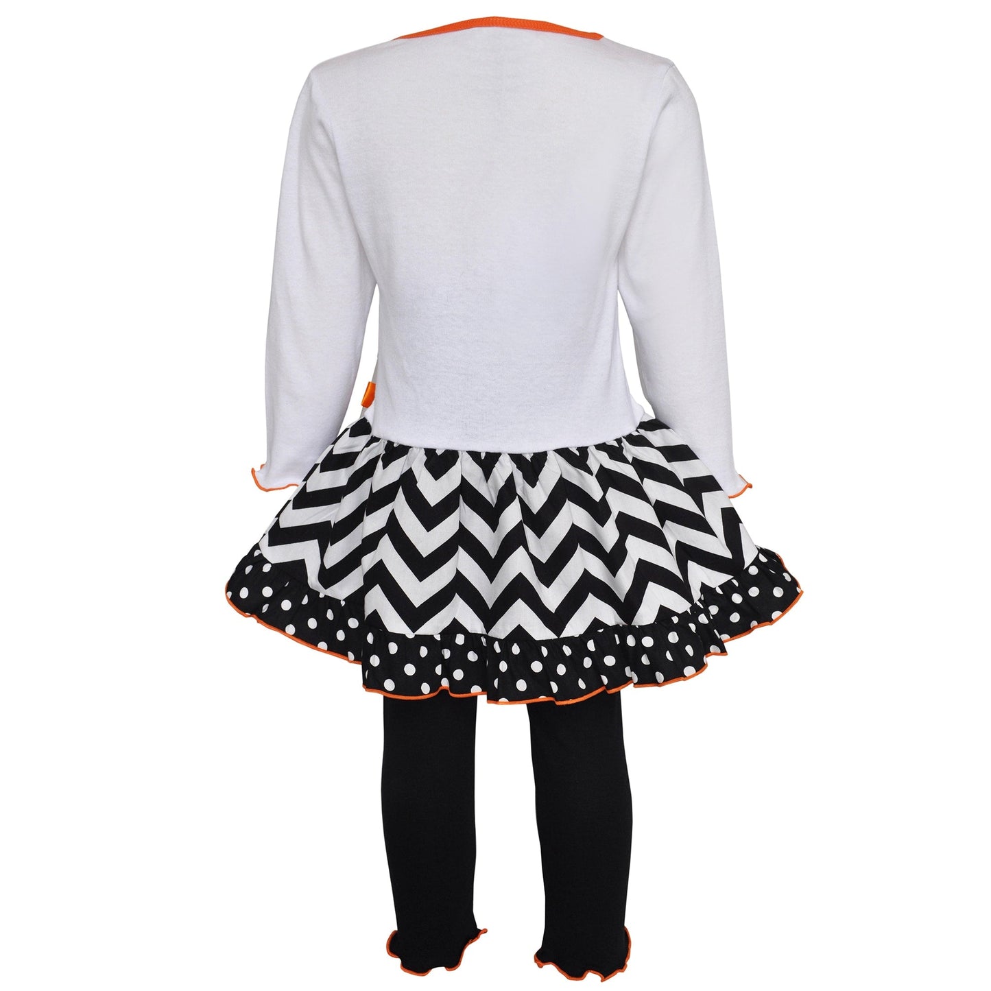 Halloween Orange Pumpkin & Black Cat Dress