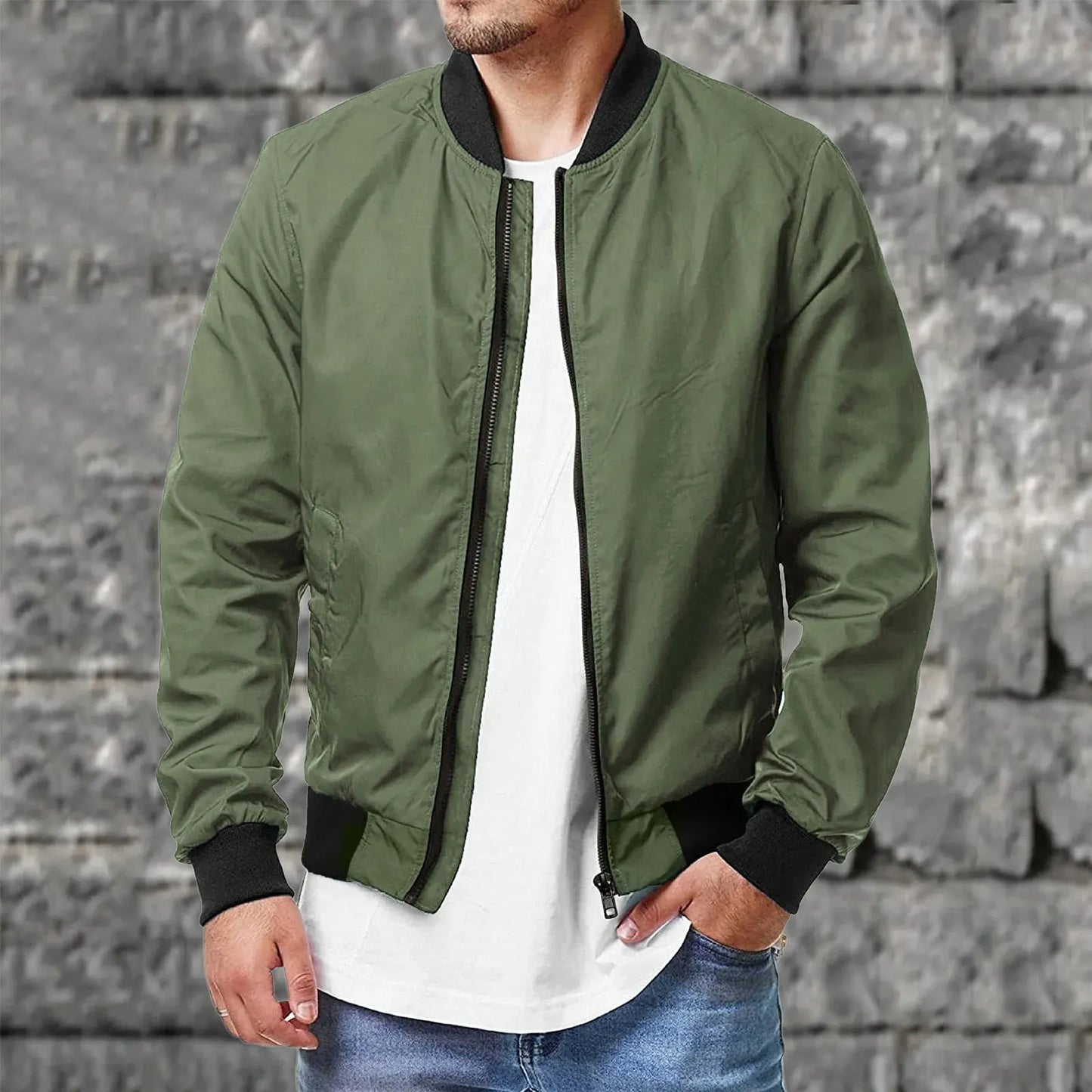 Men' s Waterproof Windbreaker Jacket