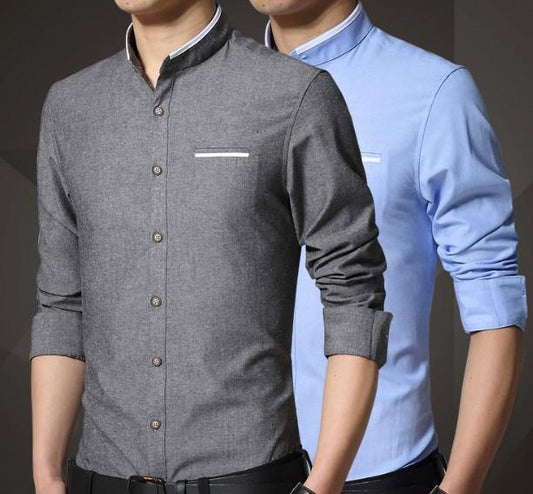 Mandarin Collar Shirt