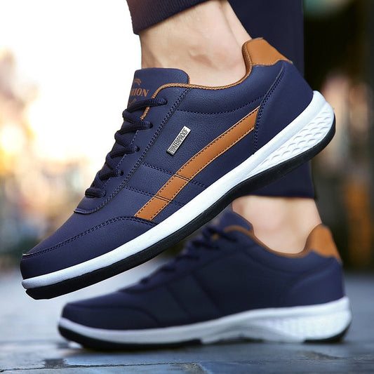 Pu Leather Men's Casual Breathable Shoes
