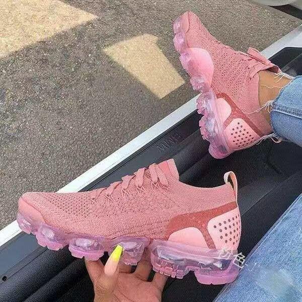 Women Casual Shoes Mesh Air-Cushion Flat Sneakers