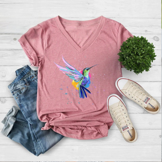 Humming Bird Printed T-shirt