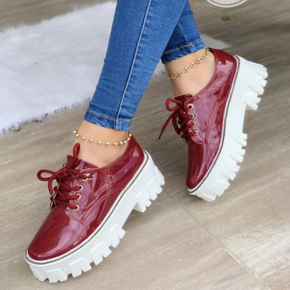 Thick Heel Flat Women's Shoes