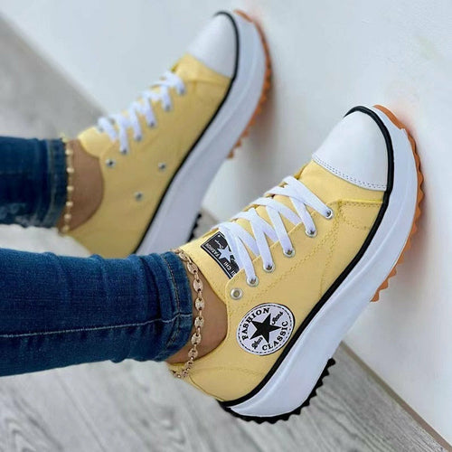 Flat Lace-Up Sport Women's Shoes