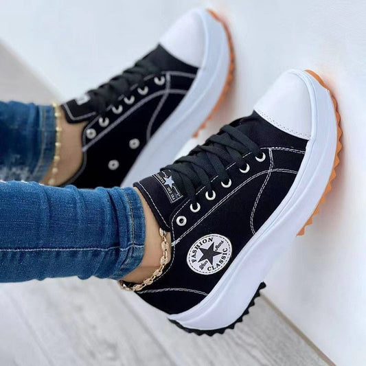 Flat Lace-Up Sport Women's Shoes