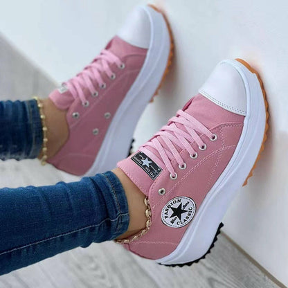Flat Lace-Up Sport Women's Shoes
