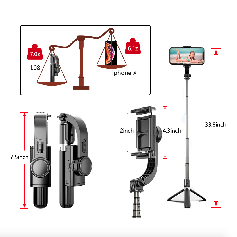 Mobile Tripod Stabilizer Selfie Stick