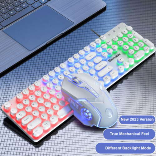 LED Gaming Wired Keyboard Mouse Set