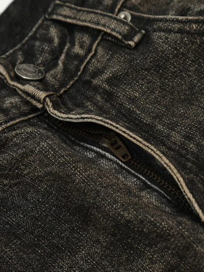 Men's Distressed Straight Leg Jeans