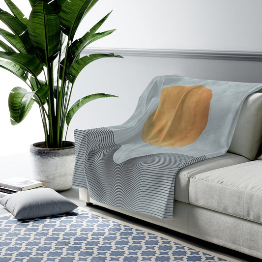 Abstract Plush Throw Blanket