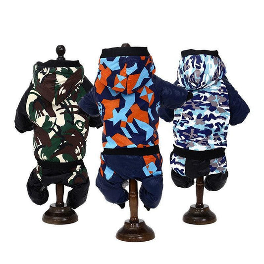 Autumn Winter Camouflage Hooded Pet Clothing - Stylish And Cozy Pet