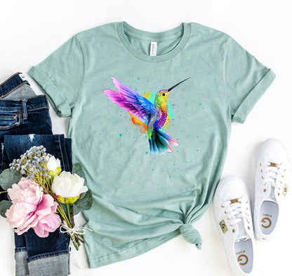 Humming Bird Printed T-shirt