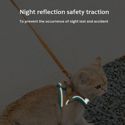 Reflective Vest Pet Harnesses With Leash Set
