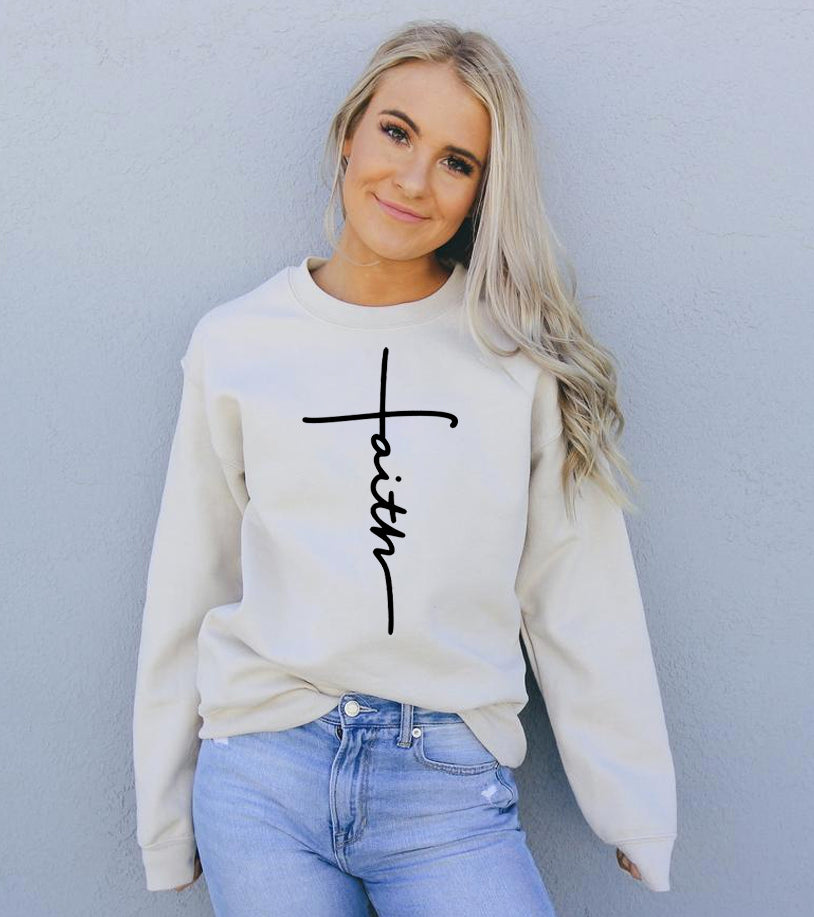 Faith Printed Sweatshirt