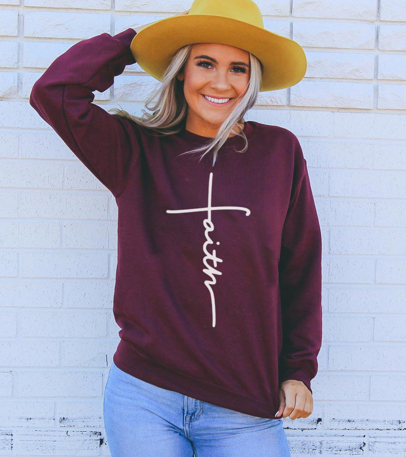 Faith Printed Sweatshirt