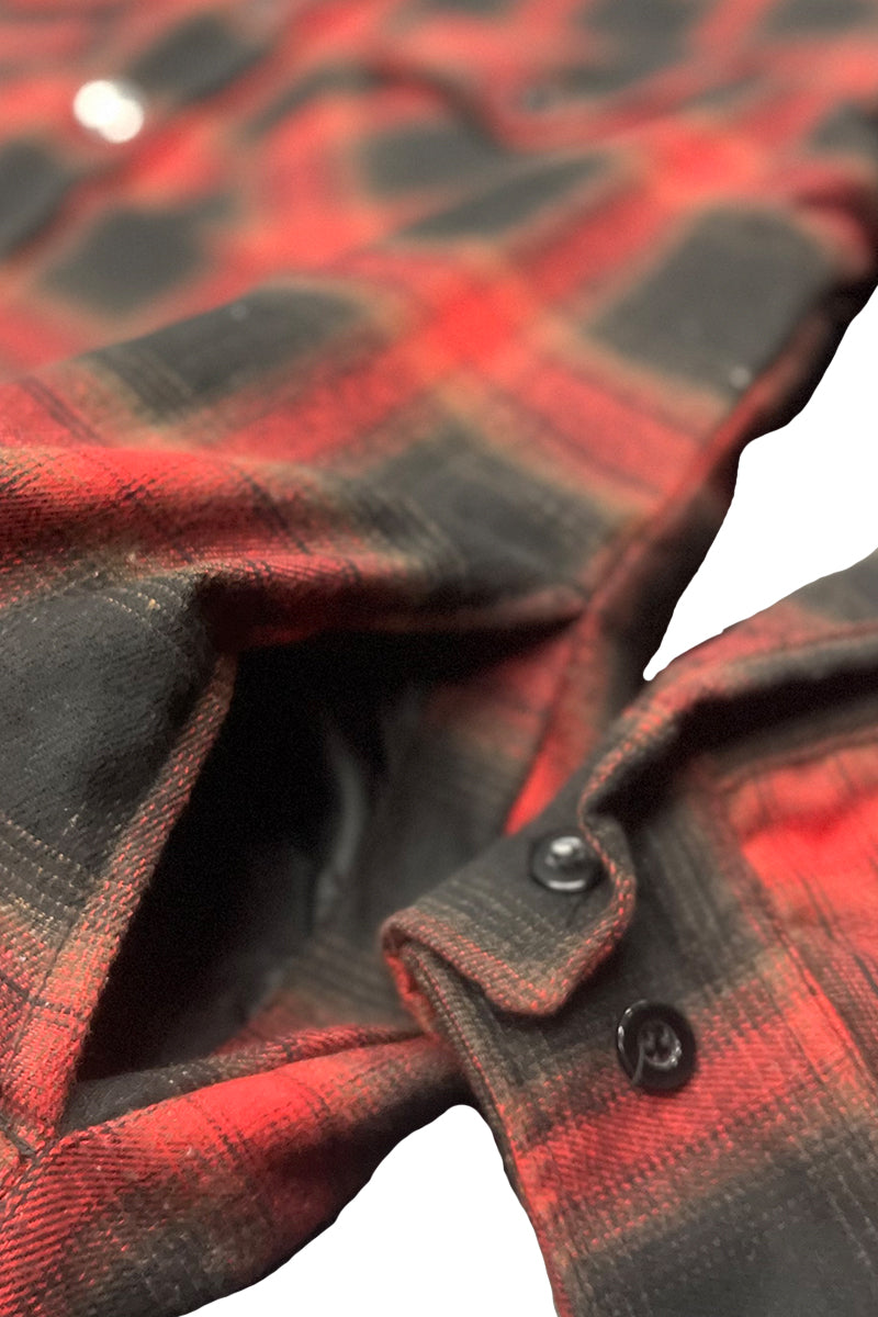 Quilted Flannel Shirt Shacket Padded Lined Jacket FL302