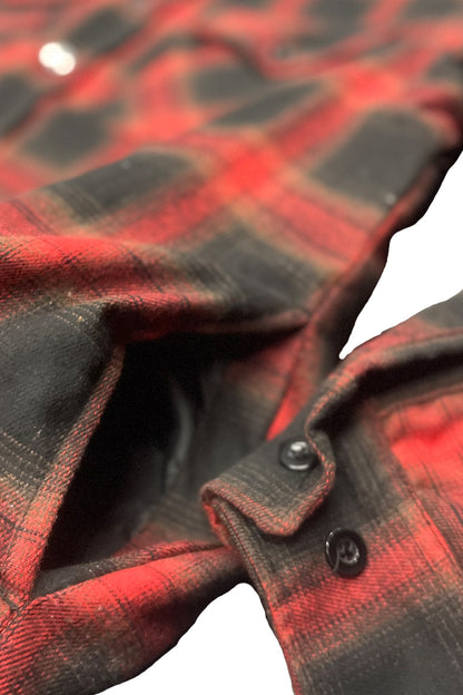 Quilted Flannel Shirt Shacket Padded Lined Jacket FL302
