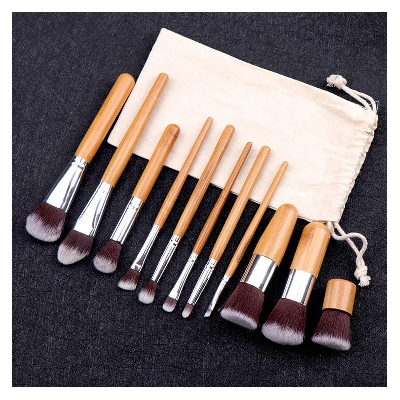 10Pcs Beauty Bamboo Brush Set