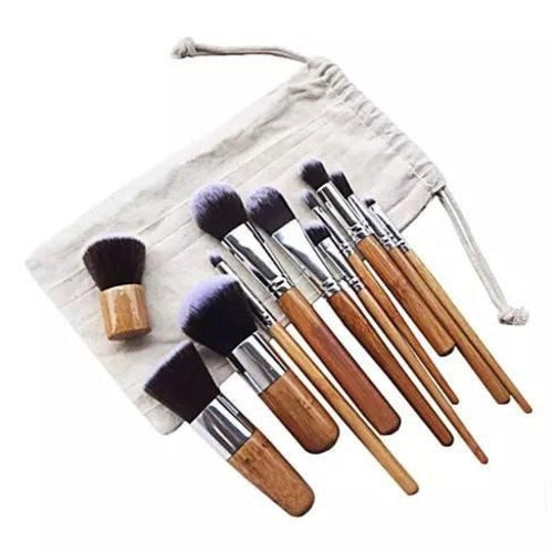 10Pcs Beauty Bamboo Brush Set