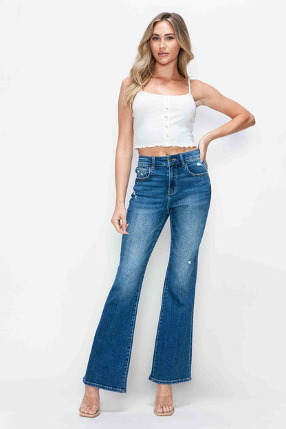 Full Size High Rise Bootcut Jeans
