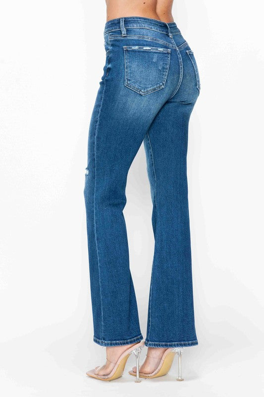 Full Size High Rise Bootcut Jeans