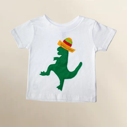Dancing Dinosaur Print Toddler Shirt