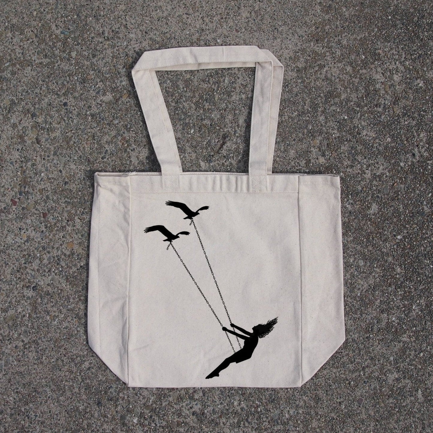 Cotton Canvas Natural Tote Bag