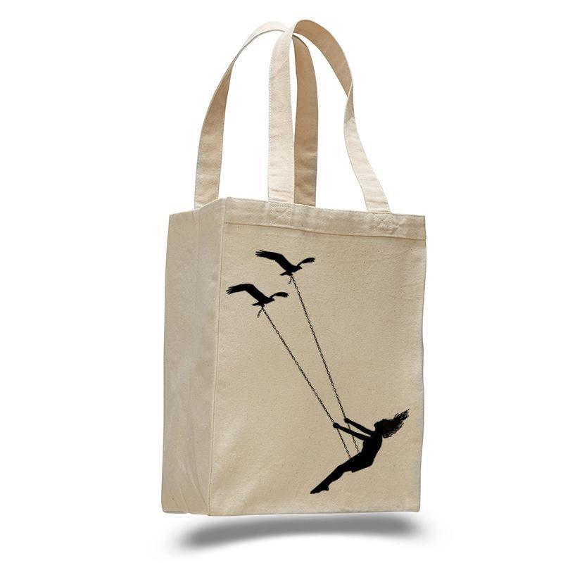 Cotton Canvas Natural Tote Bag