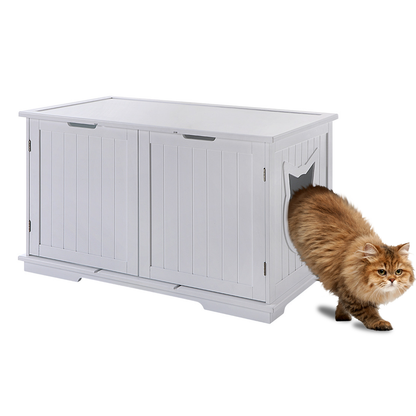 Cat Washroom Bench Litter Box House