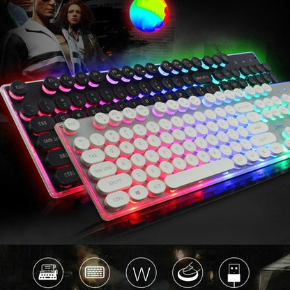 LED Gaming Wired Keyboard Mouse Set