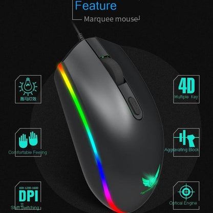 LED Gaming Wired Keyboard Mouse Set