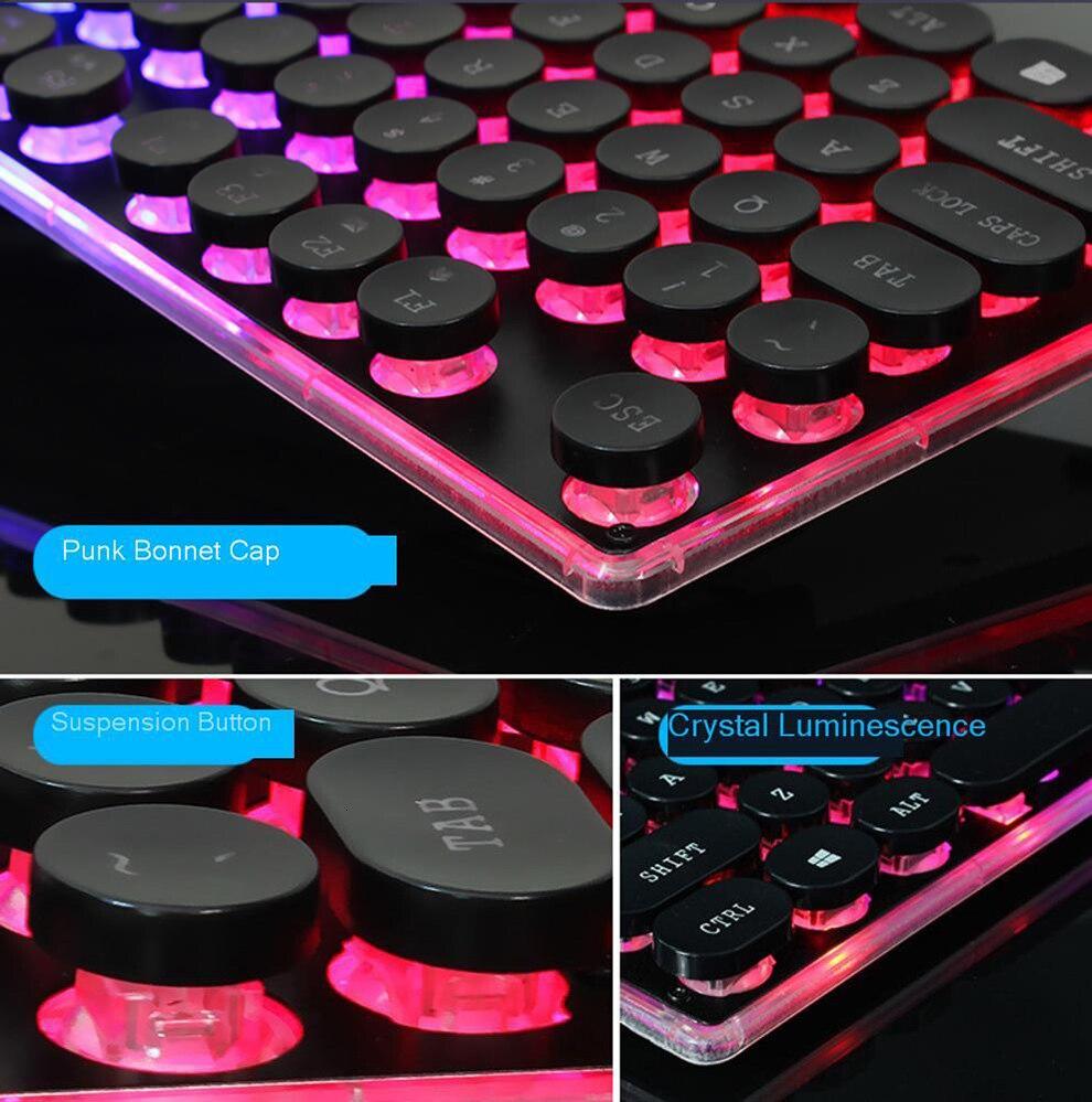 LED Gaming Wired Keyboard Mouse Set
