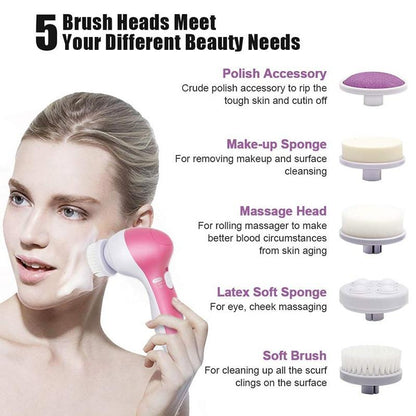 5 in 1 Facial Cleanser Massager Kit