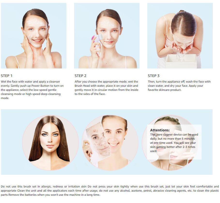 5 in 1 Facial Cleanser Massager Kit