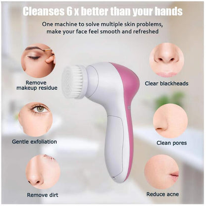 5 in 1 Facial Cleanser Massager Kit