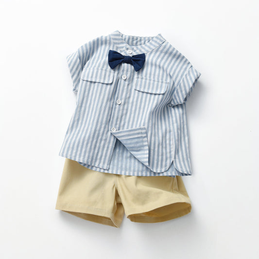 Baby Boy Stripped Pattern Top & Short Pant Sets
