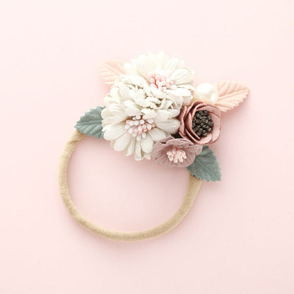 Baby Floral Decoration Elastic Hair Rope