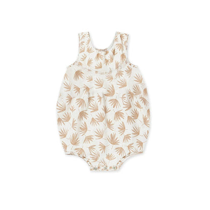 Floral Pattern Strap Onesies Bodysuits