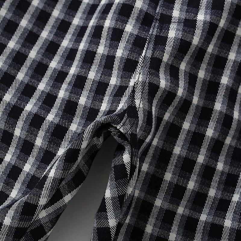 Baby Fashion Plaid Pattern Elastic Waist Design Casual Pants