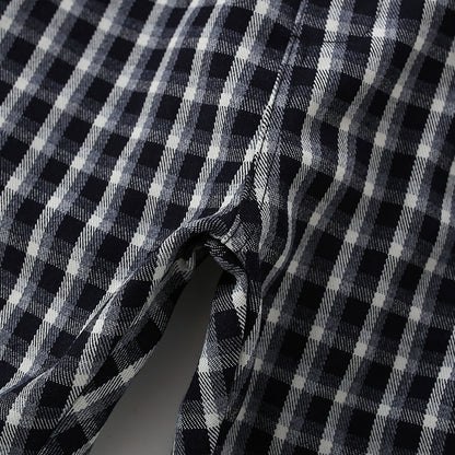 Baby Fashion Plaid Pattern Elastic Waist Design Casual Pants
