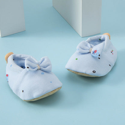 Hot Selling Baby Simple Cartoon Print Soft Sole Anti-slip Shoes
