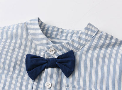 Baby Boy Stripped Pattern Top & Short Pant Sets