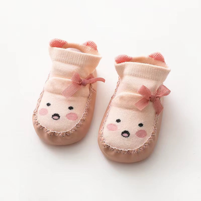 Cartoon Embroidered Pattern Toddle Socks Shoes