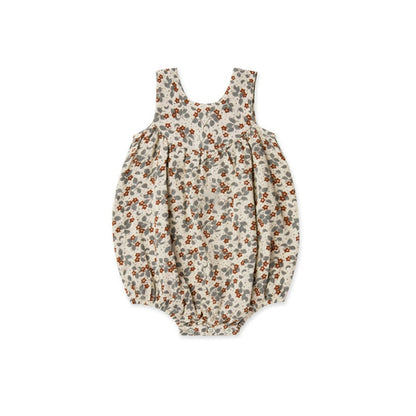 Floral Pattern Strap Onesies Bodysuits