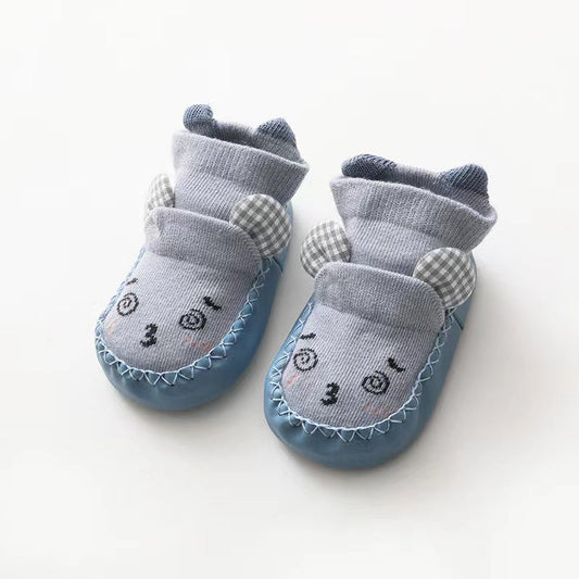 Cartoon Embroidered Pattern Toddle Socks Shoes