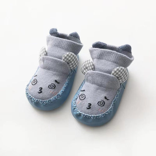 Cartoon Embroidered Pattern Toddle Socks Shoes