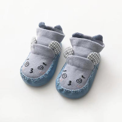 Cartoon Embroidered Pattern Toddle Socks Shoes