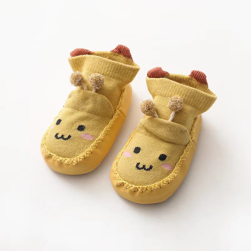 Cartoon Embroidered Pattern Toddle Socks Shoes